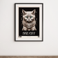 Melancholic Sad Cat Poster